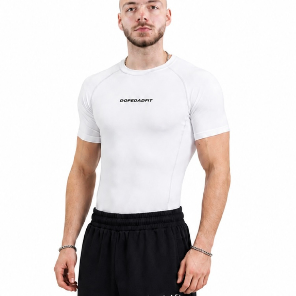 Compression Short Sleeve White