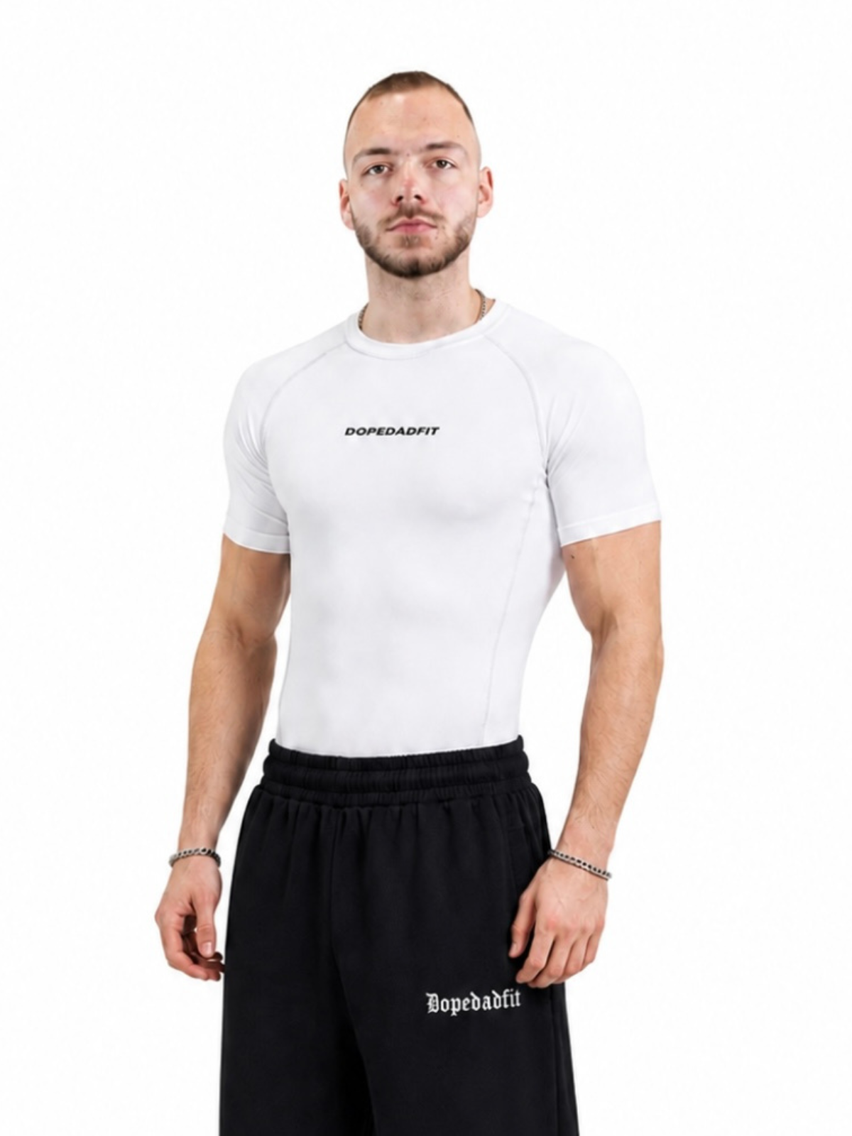 Compression Short Sleeve White