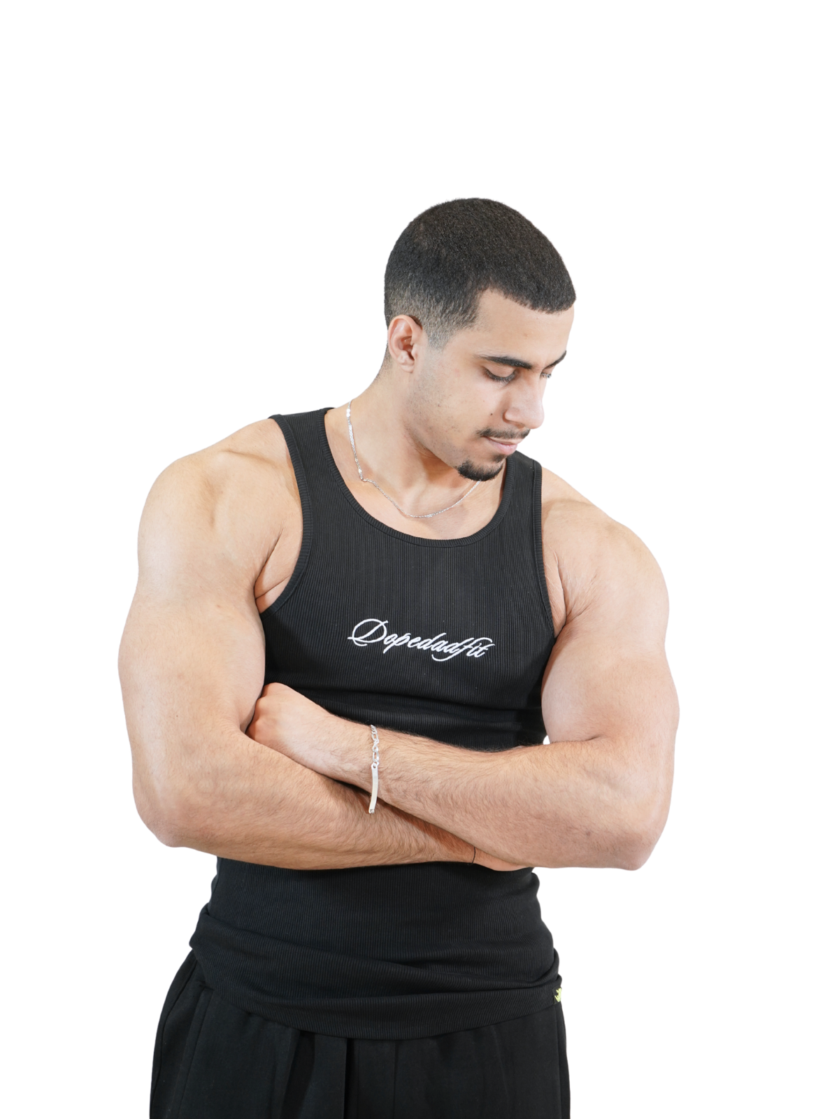 SCRIPT RIBBED TANK 2 Pack