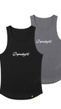 SCRIPT RIBBED TANK 2 Pack