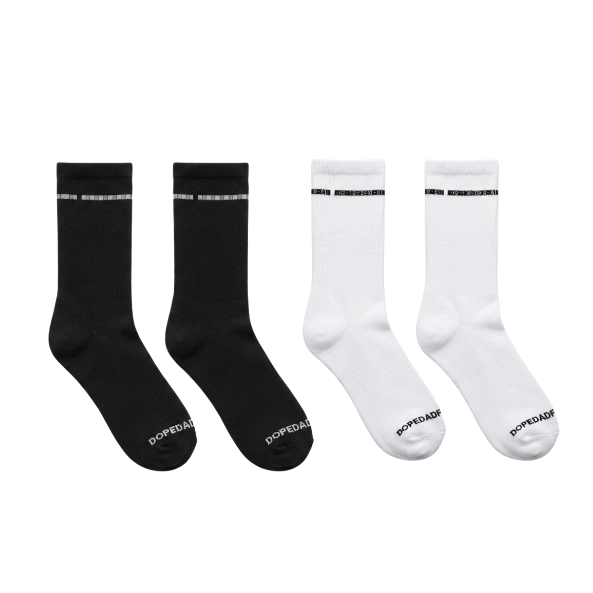 DDF Crew Socks Pair (B/W)