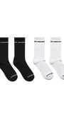 DDF Crew Socks Pair (B/W)