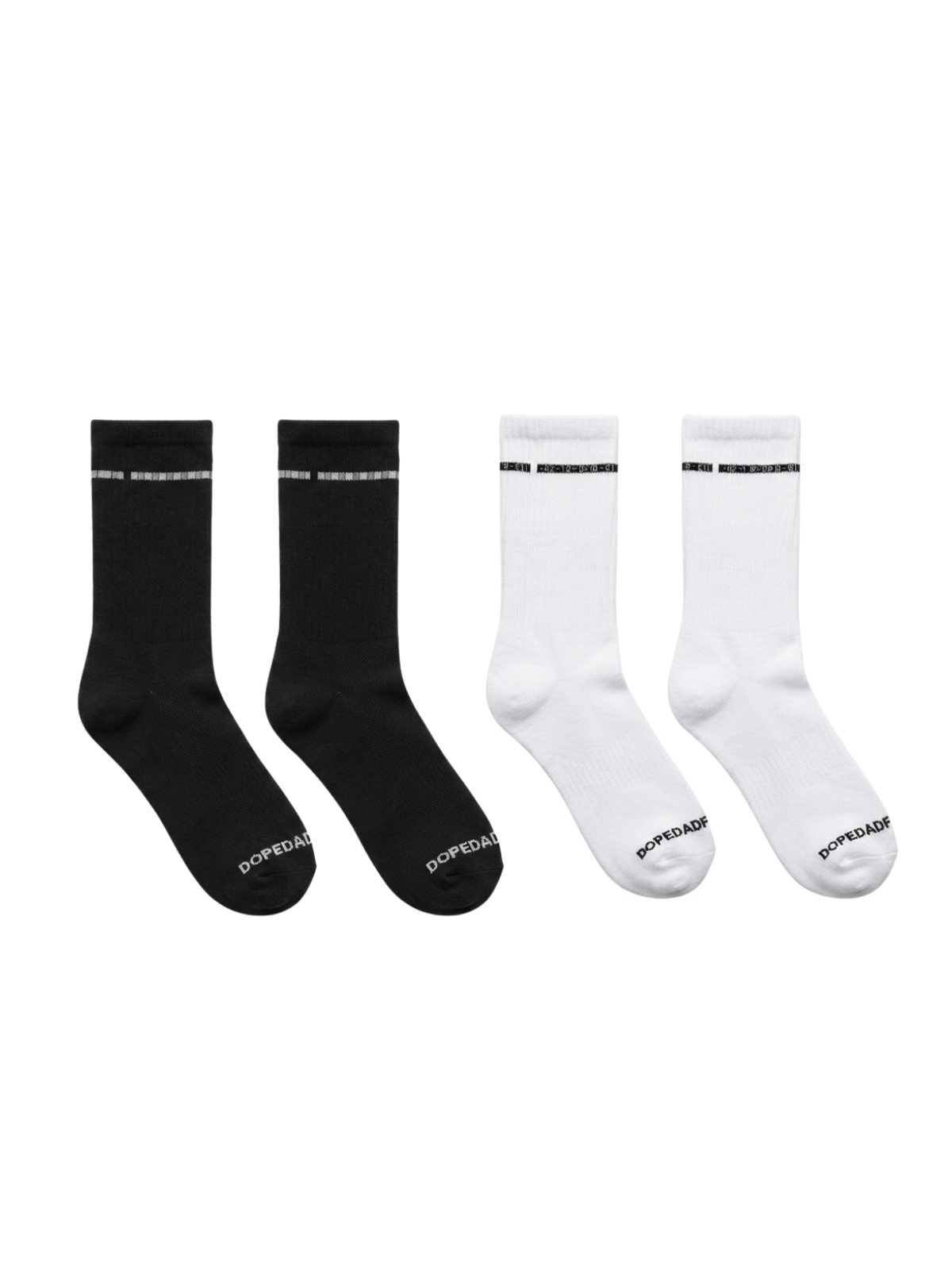 DDF Crew Socks Pair (B/W)